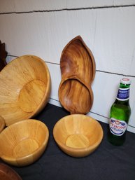 Wood Salad Bowl Set And His Friends ! All Boxed Up For You