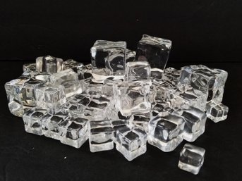 Department 56 Village Accessories Various Size Acrylic Ice Cubes For Holiday Home Decor - 60 Pieces