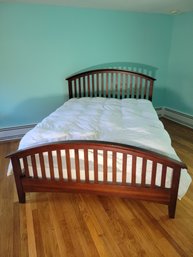 Kincaid Cherry Queen Size Bed Frame.  Headboard, Side Rails, Foot Board.