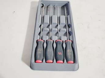 Four Piece SNAP ON Soft Grip Pick Set