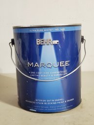 BEHR 1 Gallon Marquis Interior Satin Enamel - Color: Waterfall - Never Opened