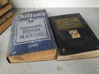 Motor's Auto Repair Manuals 1940-1954, 1958