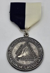 Vintage Hudson County Track Coaches Association Award Medal