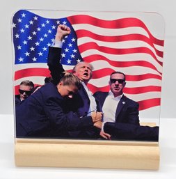 President Trump Commerative Acrylic Plaque With Stand