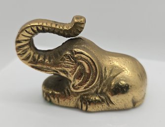 Vintage Brass Elephant Figurine