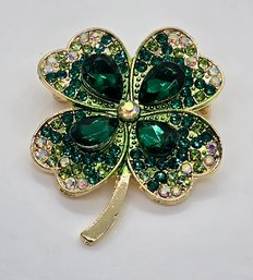 Gorgeous Shamrock Brooch