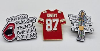 Set Of 3 Taylor Swift Pins