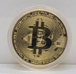 Bitcoin Collectible Coin In Case