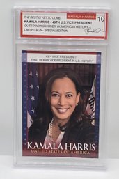 Kamala Harris Trading Card Graded 10