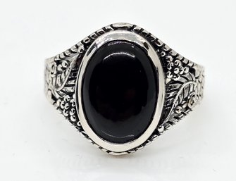 Elite Shungite Ring In Sterling Silver