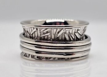 Size 5 Sterling Silver Spinner Ring