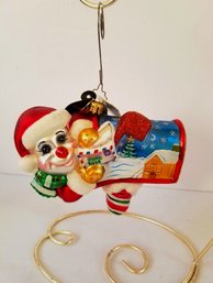 Christopher Radko 'got Mail' Lovely Blown Glass Ornament - With Tags &  Box (lot H)