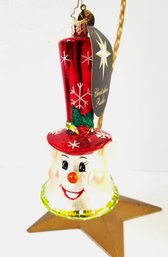 Adorable Christopher Radko 'jolly Jingle' European Glass Ornament With Box Poland (lot L)