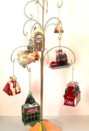 Vintage Set Of 11 Coca-cola Christmas Tree Ornaments  (lot Z)