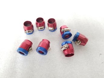 Spectre 1/2in Magna-Clamps Hose Red & Blue 3160