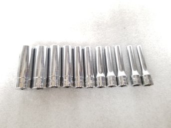 Snap-on 1/4 Drive Deep Socket Set 3/16 To 916