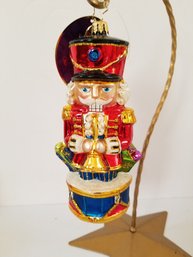 Christopher Radko Glass Nutcracker Ornament ' Cracking It Open' With Box (lot 11)