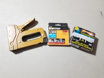 Bostitch Staple Gun With Bostitch And Arrow Staples