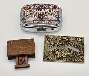 Ouija Board Lot - Compact, Pin & Mini Box