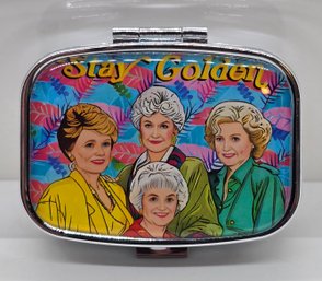 Golden Girls Mirrored Compact Pill Case