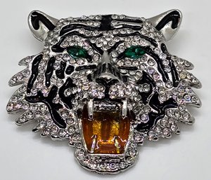 Incredible Sabretooth Tiger Brooch