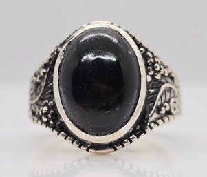 Elite Shungite Ring In Sterling Silver