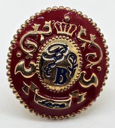 Vintage Kidada Disney Couture Beauty & The Beast Red Signet Ring