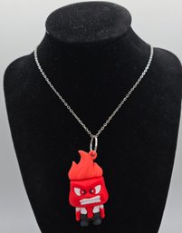 In & Out 'anger' Pendant With 20' Stainless Chain