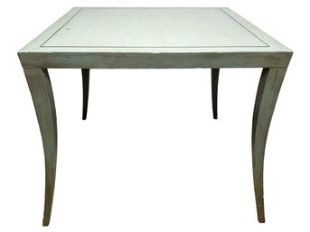 An Elegant Painted Wood Game Table Or Small Dining Table By Hickory Chair