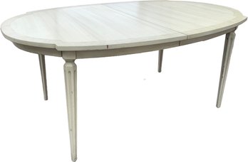 A Vintage Mid Century Maple Extendable Dining Table In Swedish Style