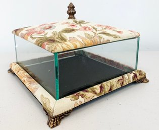 A Lovely Jewelry Box With Glass Sides