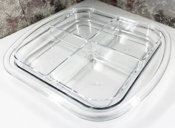 A Vintage Lucite Divided Serving Platter