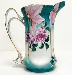 A Gorgeous Antique Art Nouveau Limoges Porcelain Pitcher