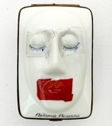 A Hand Painted Limoges Pill Case By Paloma Picasso
