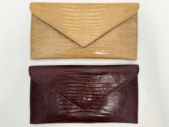 A Pairing Of Delge Snakeskin Wallets