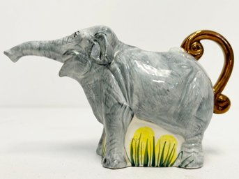 A Fabulous Elephant Form Ceramic Creamer By Andy Titcomb