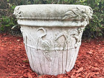 A Cast Stone Planter