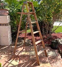 A 6' Wood A Frame Ladder