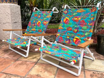 A Pair Of Beach Chairs