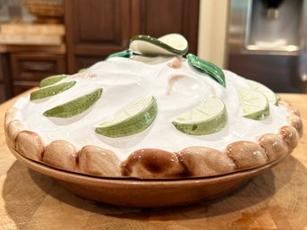 A Ceramic Lidded Key Lime Pie Plate!