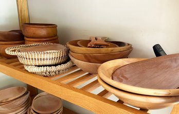 Carved Wood Serving Platters