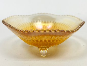 A Vintage Carnival Glass Nut Or Candy Dish