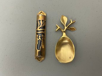 Mezuzah And Tea Scoop