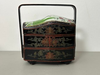 Ceramic (repaired) Asian Jewelry Box