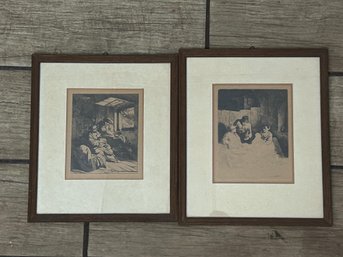 Two Antique Framed Prints