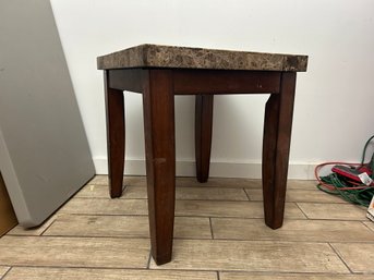 Stone Top Side Table