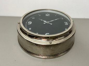 Large Metal Wall Clock