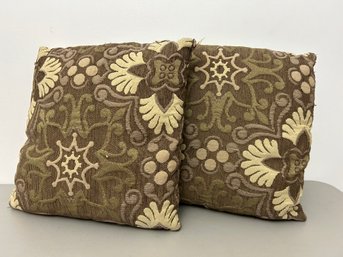 Two Toss Pillows  - 7 - Snowflake And Paisley