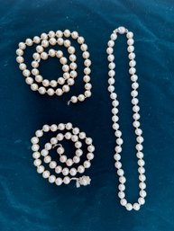 Three Strings Of Pearls/ Beads