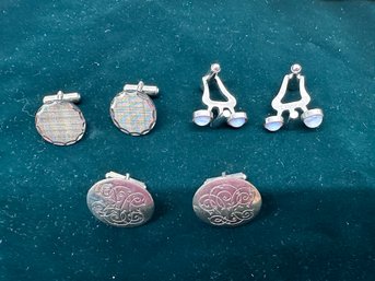 Three Sets Of Cuff Links